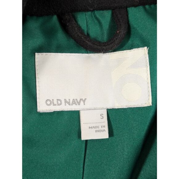 OLD NAVY! LUXE BLACK FINE WOOL BLEND BABYDOLL STYLE PEACOAT, COAT, JACKET! SZ S - Picture 8 of 11